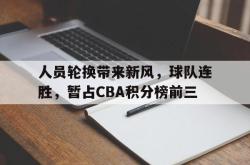 爱游戏-人员轮换带来新风，球队连胜，暂占CBA积分榜前三