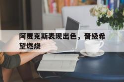 爱游戏(中国)-阿贾克斯表现出色，晋级希望燃烧